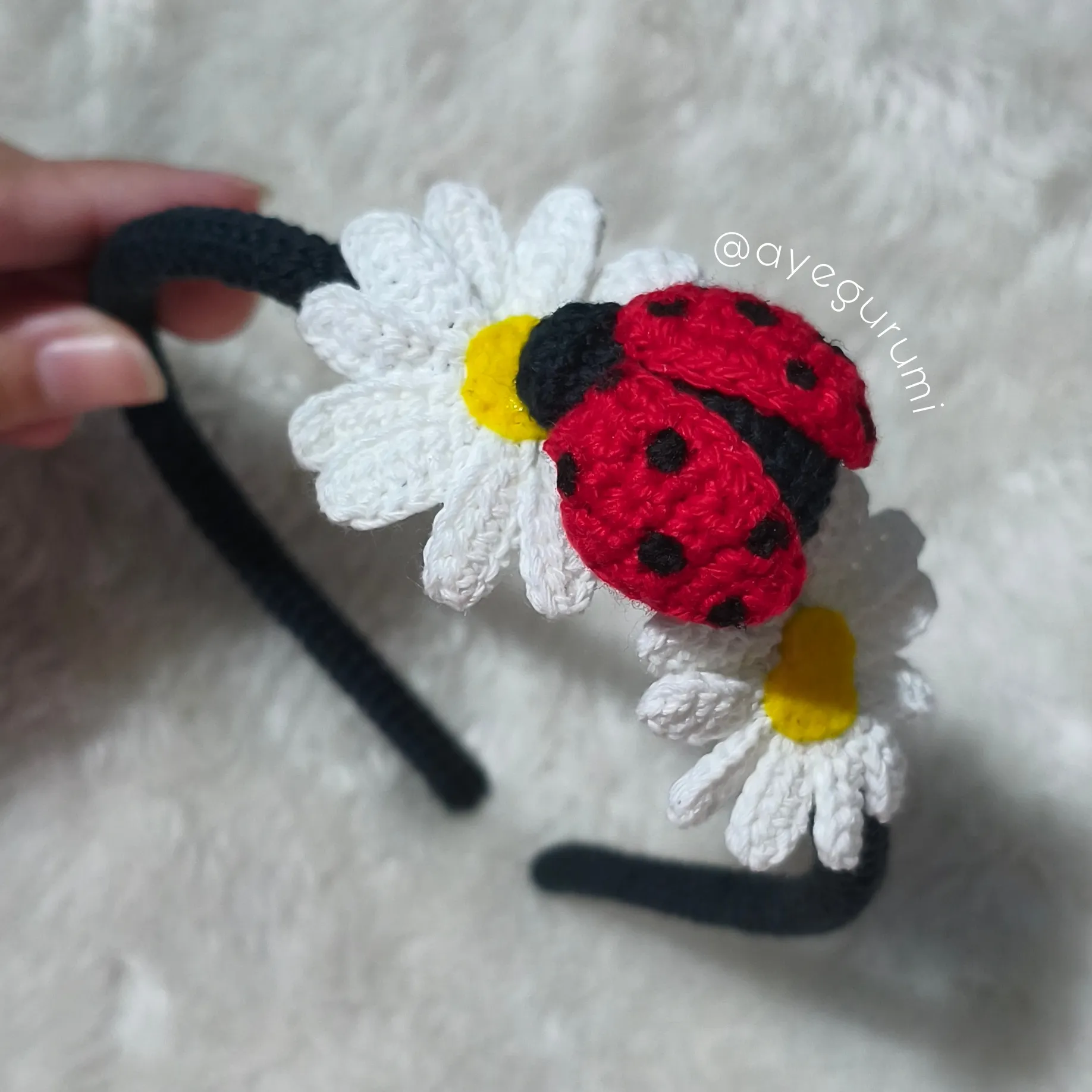 Vincha para el cabello - Mariquita 🐞