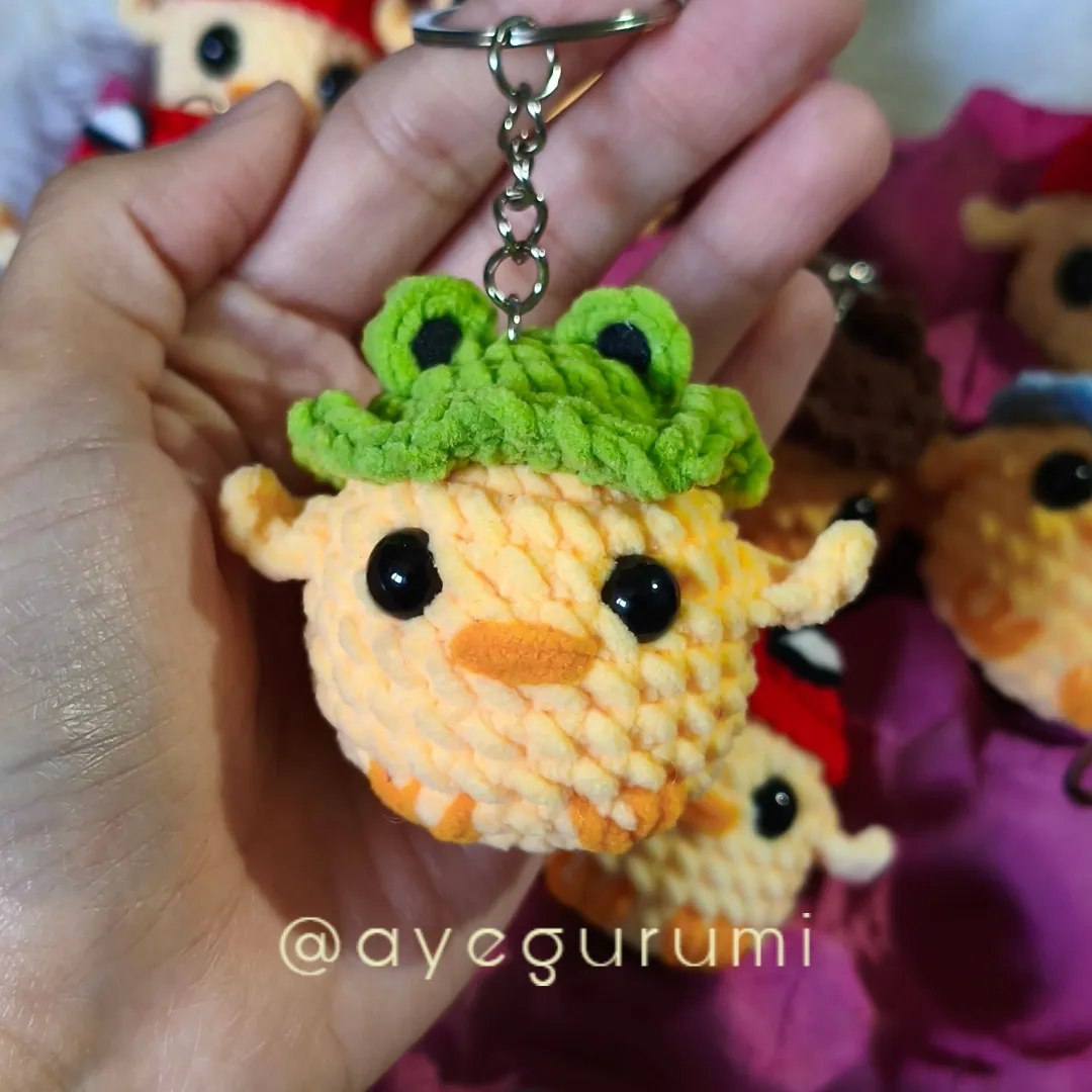 Pollito Gorro Ranita - Chenille