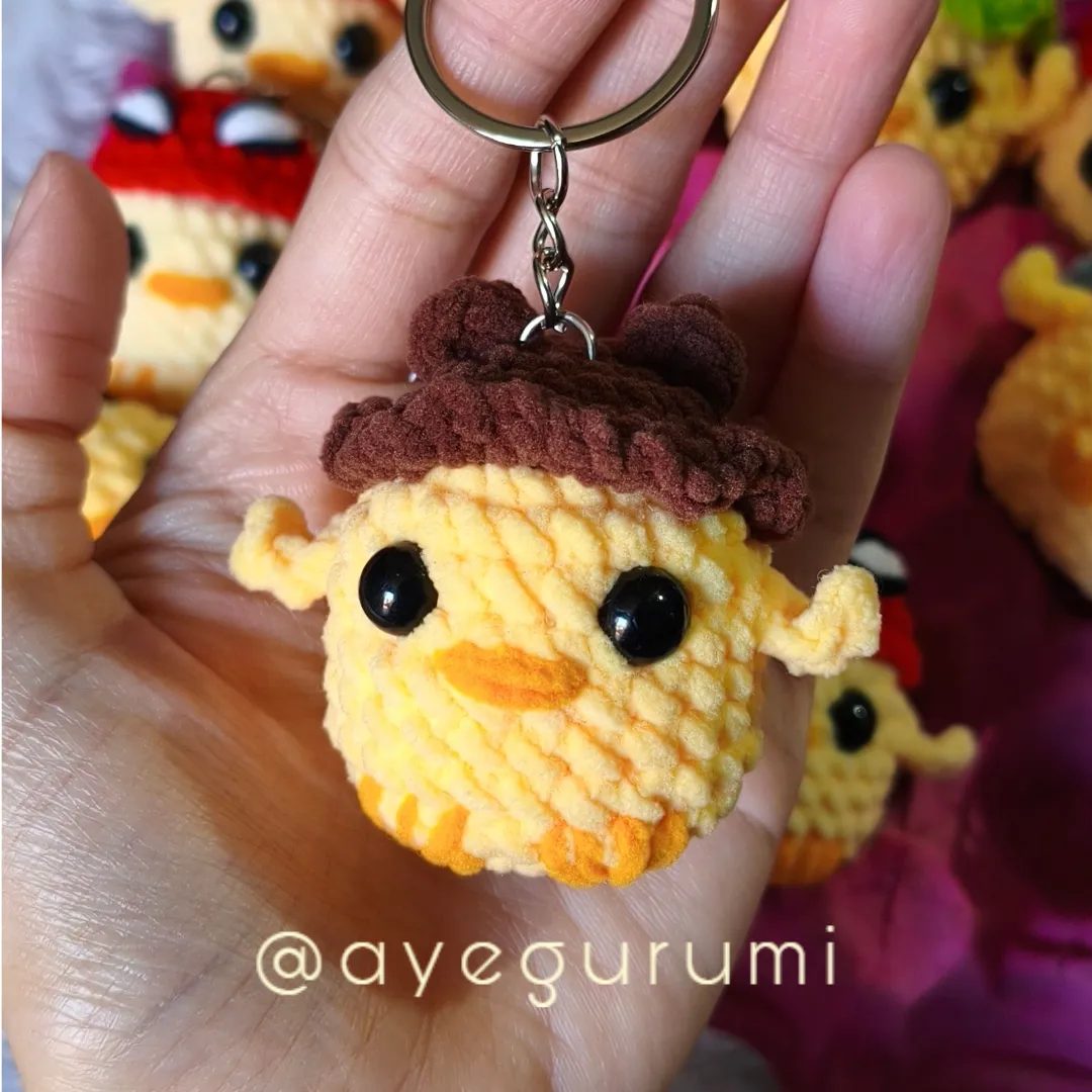 Pollito Gorro Osito - Chenille