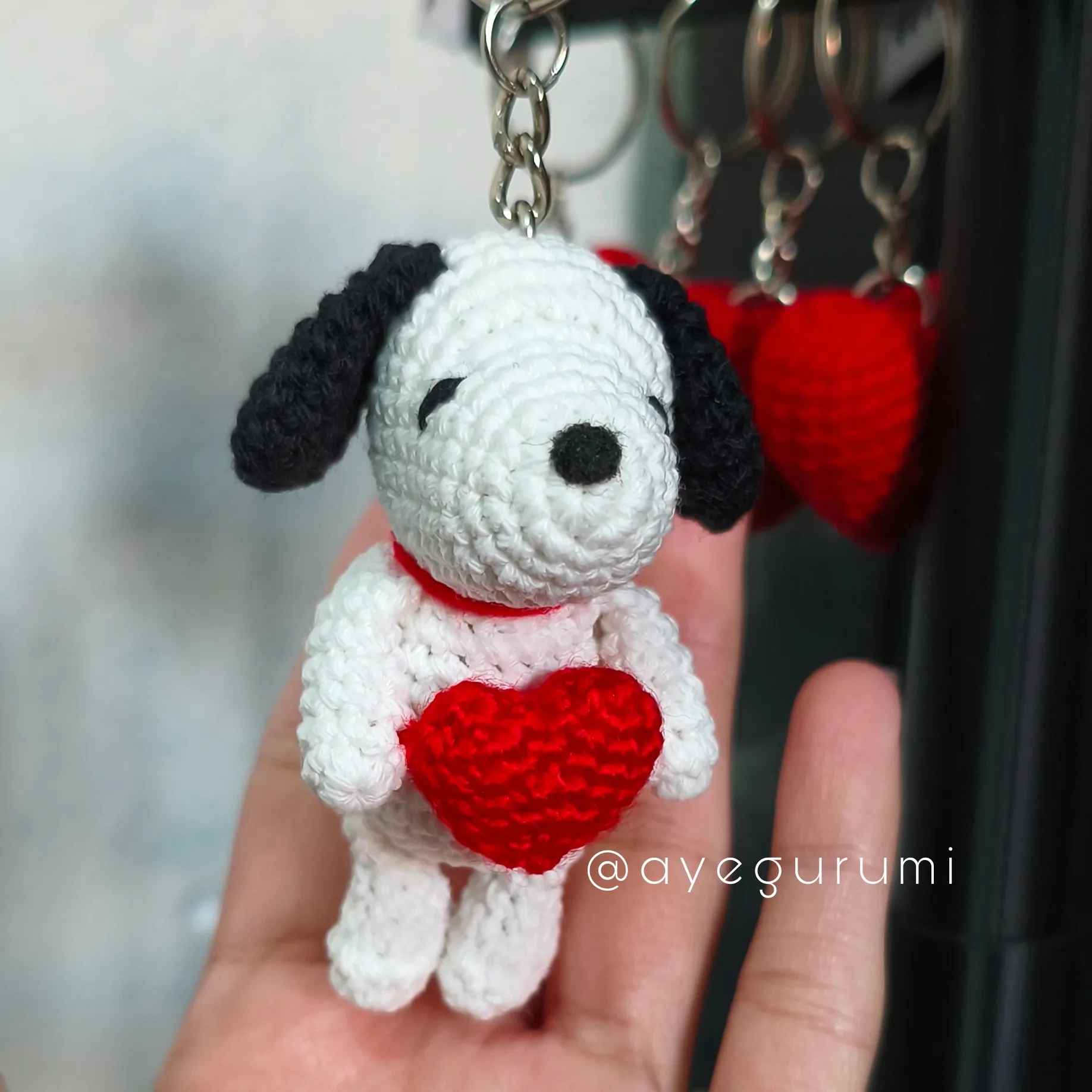 Snoopy corazón llavero